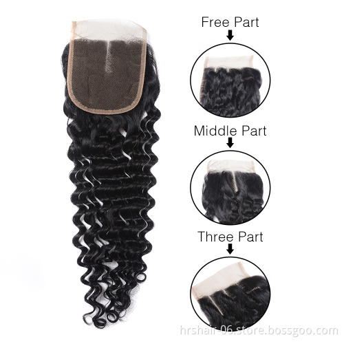 100% Real Human Hair deep Wave 12-30 Inch Virgin Hair Weaving